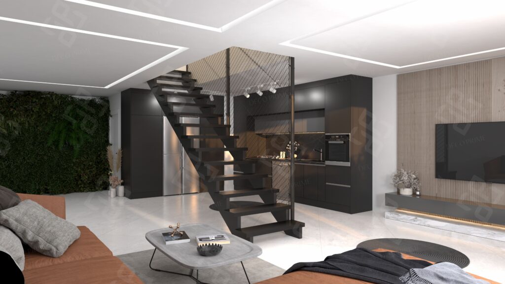 طراحی کابینت مدرن مشکی