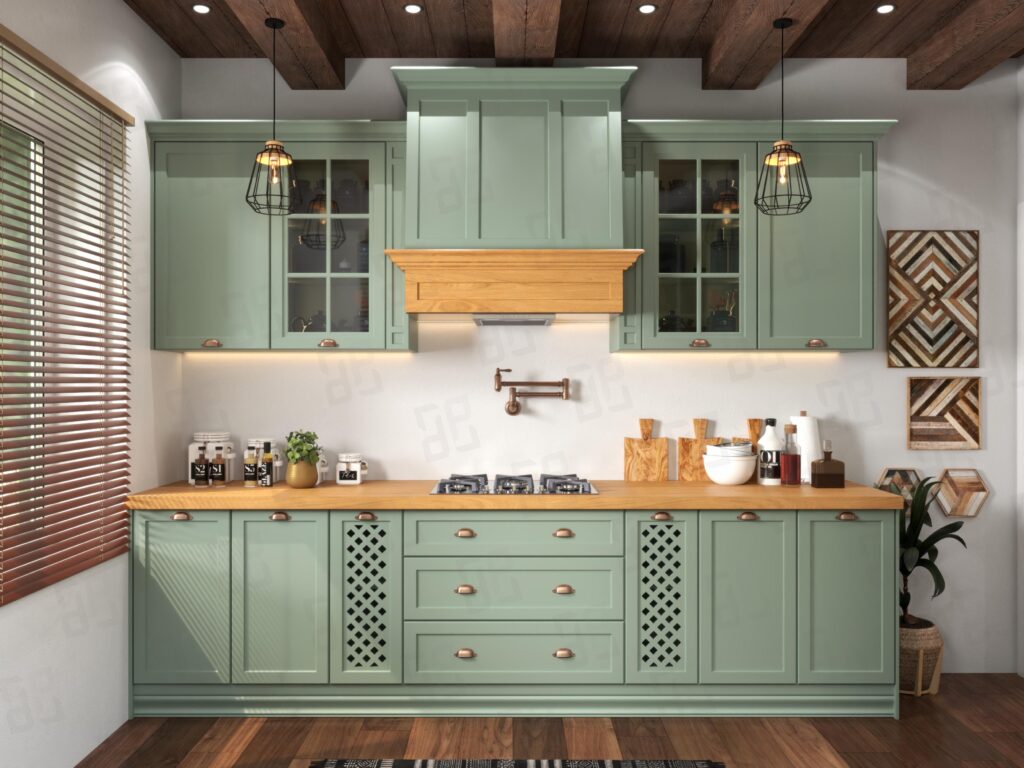 کابینت نئولاسیک در سبک روستیک